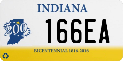 IN license plate 166EA