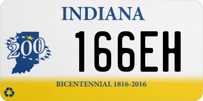 IN license plate 166EH