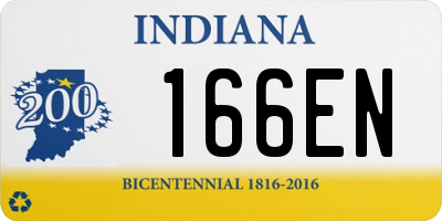 IN license plate 166EN