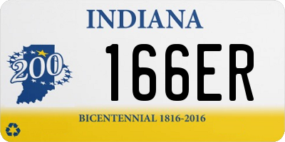 IN license plate 166ER