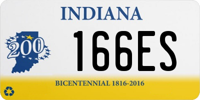 IN license plate 166ES