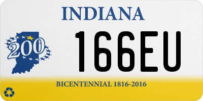 IN license plate 166EU