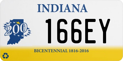 IN license plate 166EY