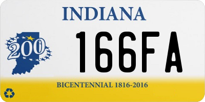 IN license plate 166FA