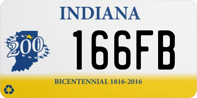 IN license plate 166FB