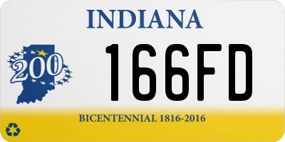 IN license plate 166FD