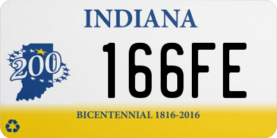 IN license plate 166FE