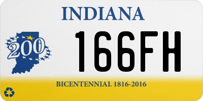 IN license plate 166FH