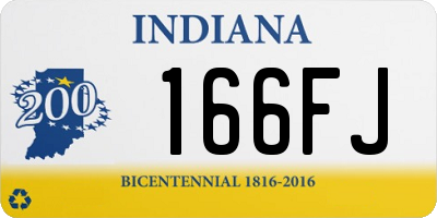 IN license plate 166FJ