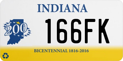 IN license plate 166FK