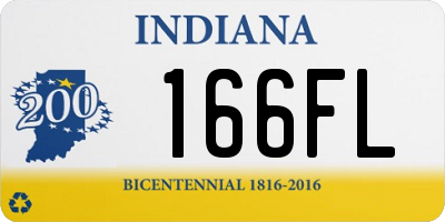 IN license plate 166FL