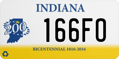 IN license plate 166FO