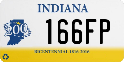 IN license plate 166FP