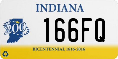 IN license plate 166FQ