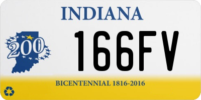 IN license plate 166FV