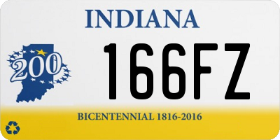 IN license plate 166FZ