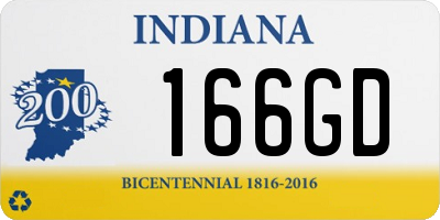 IN license plate 166GD