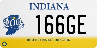 IN license plate 166GE