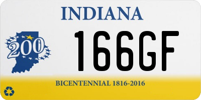 IN license plate 166GF