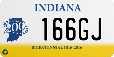 IN license plate 166GJ