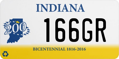IN license plate 166GR