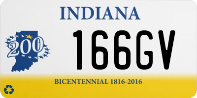 IN license plate 166GV