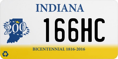 IN license plate 166HC