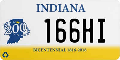 IN license plate 166HI