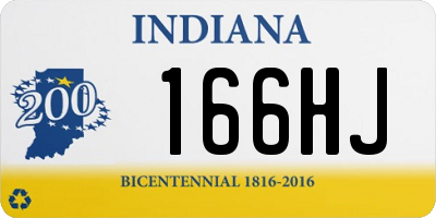 IN license plate 166HJ