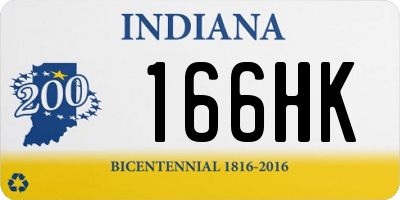 IN license plate 166HK