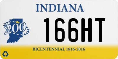 IN license plate 166HT