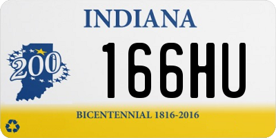 IN license plate 166HU
