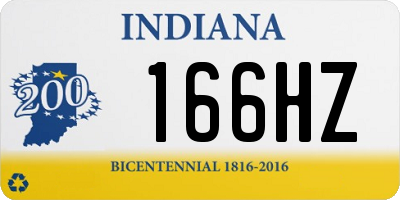 IN license plate 166HZ