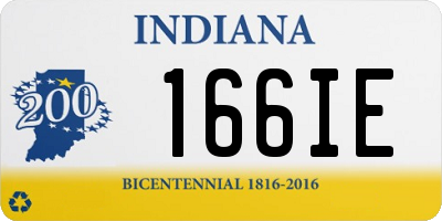 IN license plate 166IE