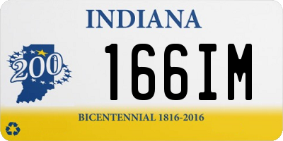 IN license plate 166IM