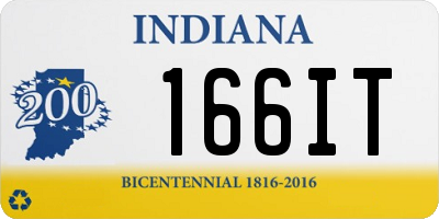IN license plate 166IT