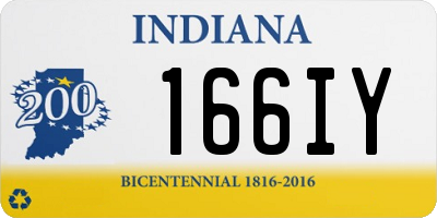 IN license plate 166IY