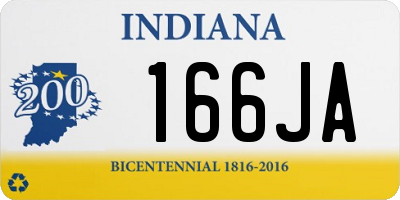 IN license plate 166JA