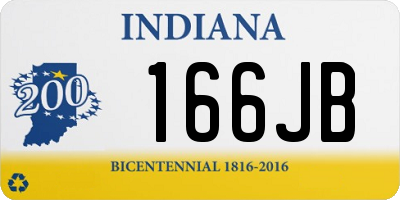 IN license plate 166JB