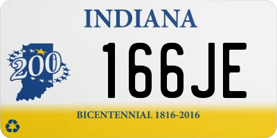 IN license plate 166JE