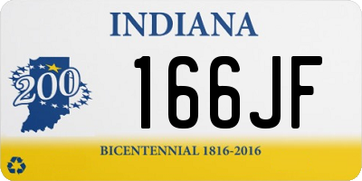 IN license plate 166JF
