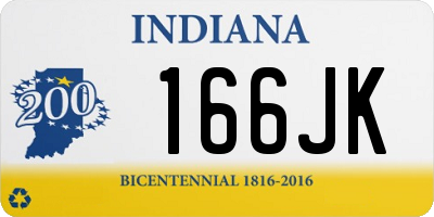 IN license plate 166JK