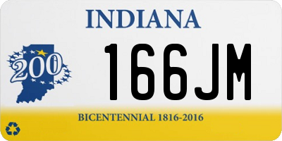 IN license plate 166JM