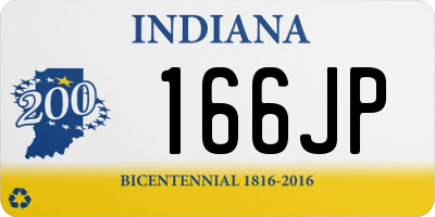 IN license plate 166JP