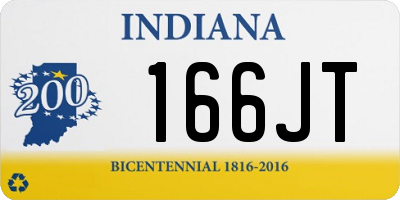 IN license plate 166JT