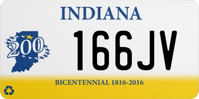 IN license plate 166JV