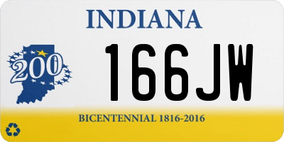 IN license plate 166JW