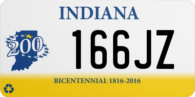 IN license plate 166JZ