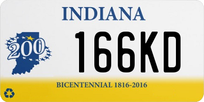 IN license plate 166KD