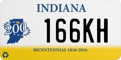 IN license plate 166KH